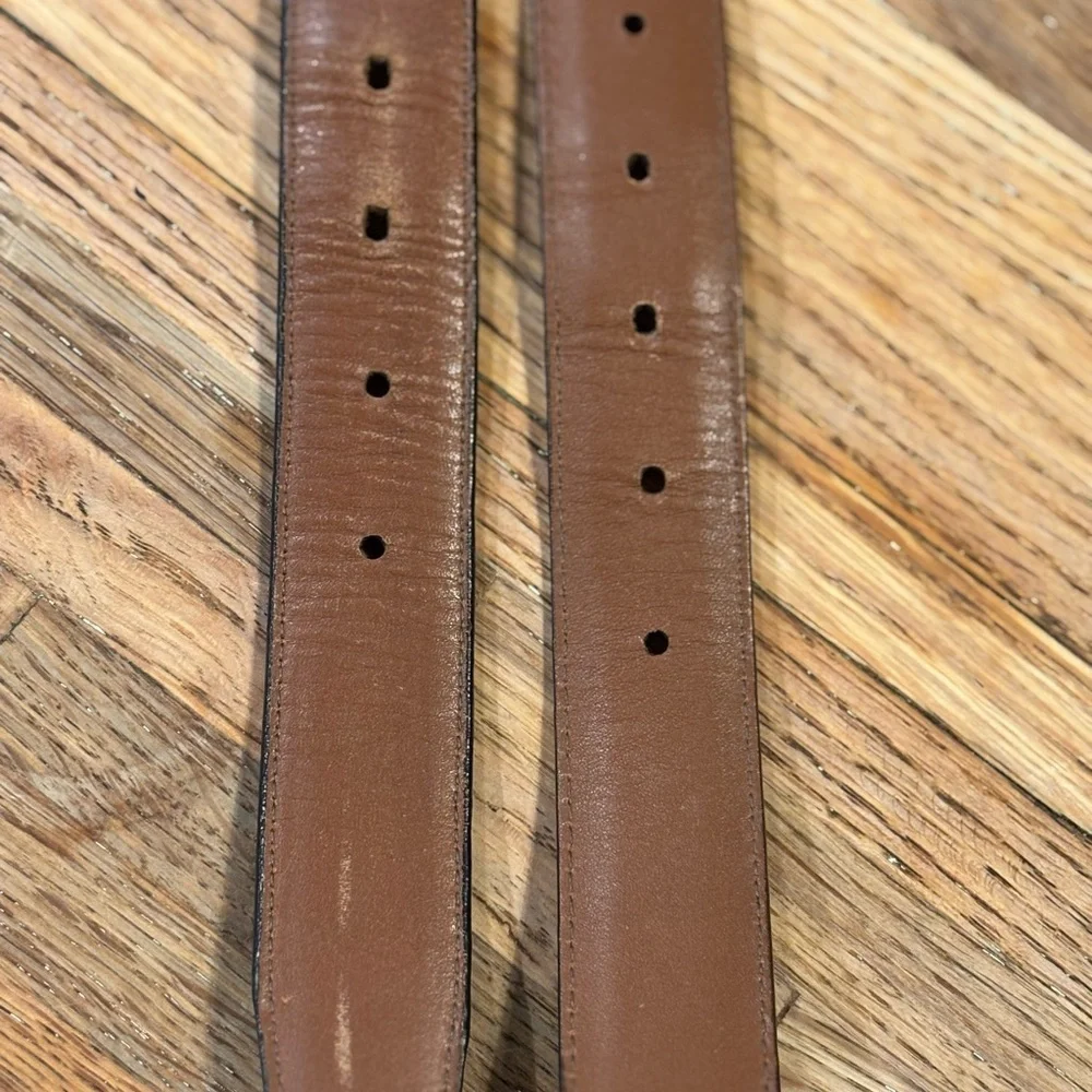 Brighton Black and Brown leather Belt set size 34